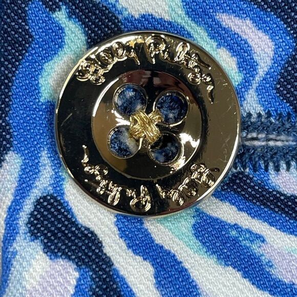 Lilly Pulitzer Keliani Stretch Pant High Tide Navy Blue - Picture 7 of 11